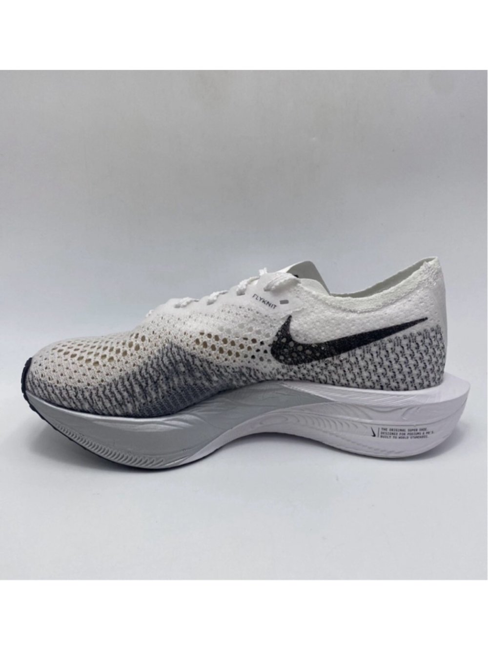 Nike ZoomX Vaporfly Next% 3 Women’s Size 9 White Silver Grey Black DV4130-100 - Picture 3 of 4